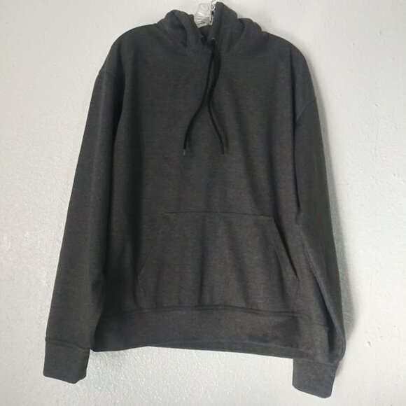 Hype Men's size L gray hooded pull over sweater - Picture 1 of 14